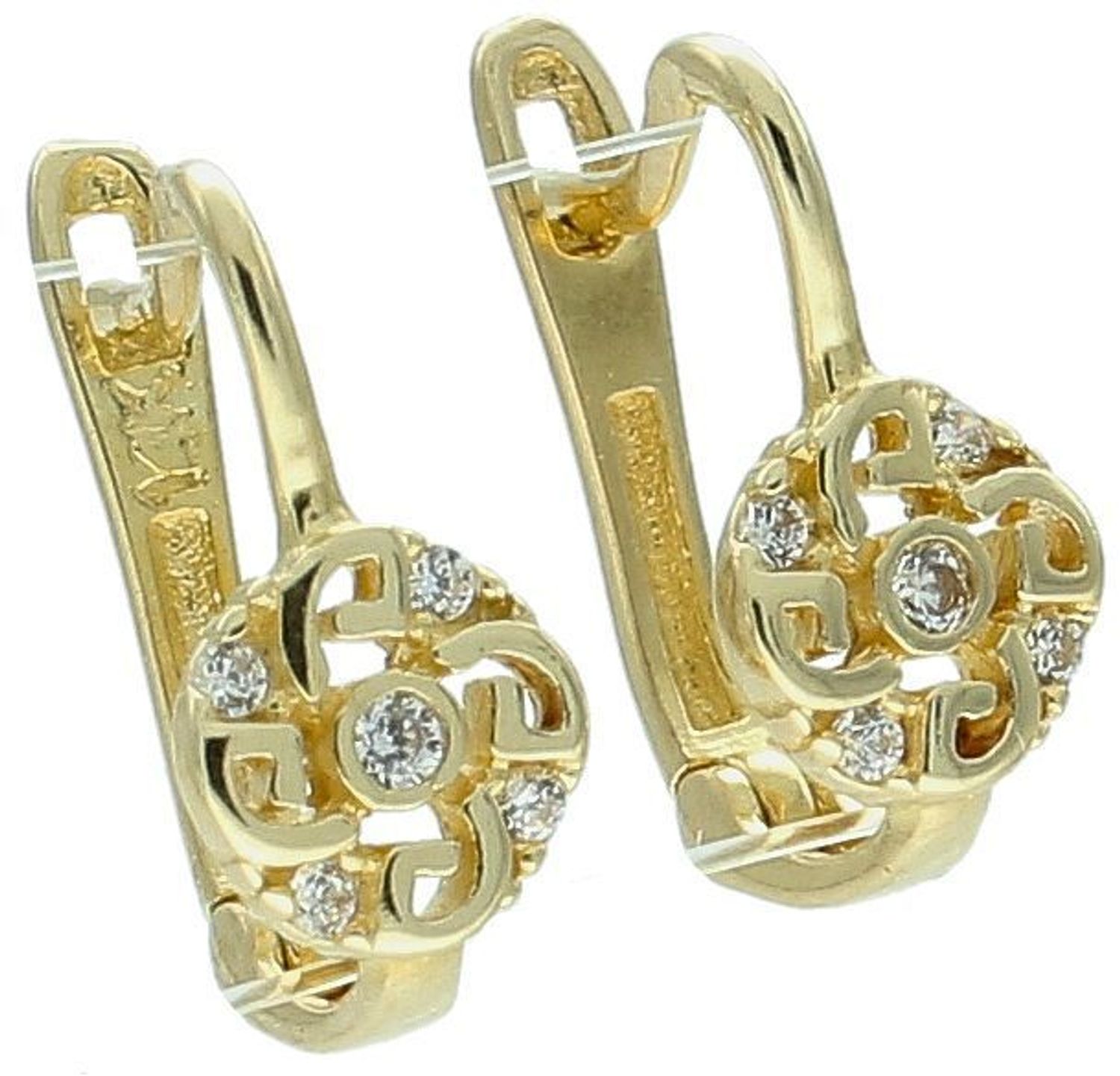 Kolczyki zap.ang. kółeczko z cyrkonią pr 585, KL 4850.jpg